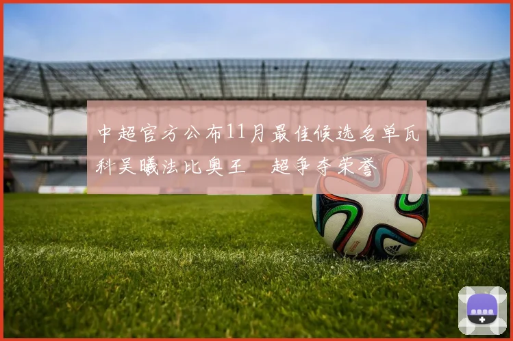 中超官方公布11月最佳候选名单瓦科吴曦法比奥王燊超争夺荣誉